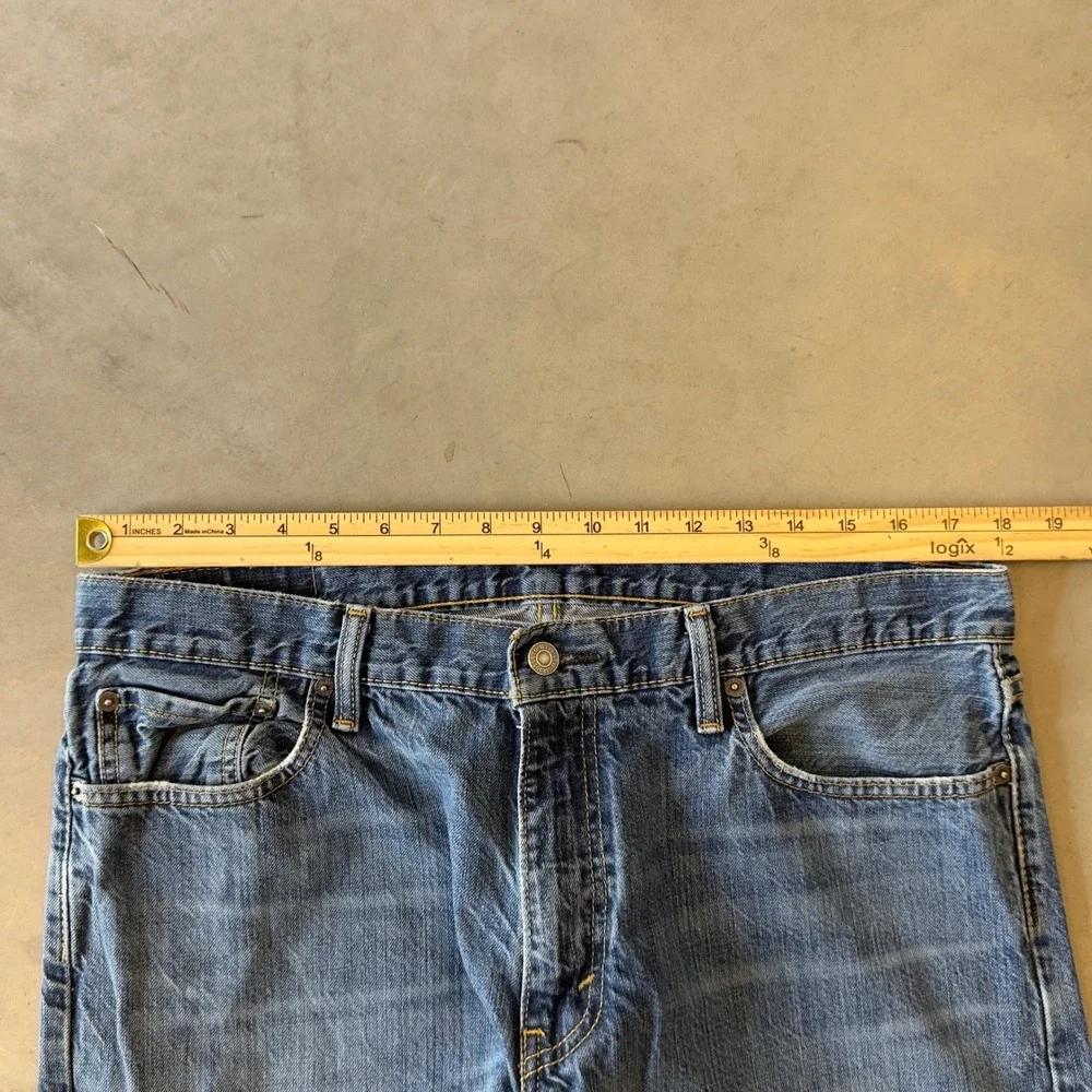 Levis 514 Slim Straight Leg Jeans Mens Blue Denim Medium Wash 36x32